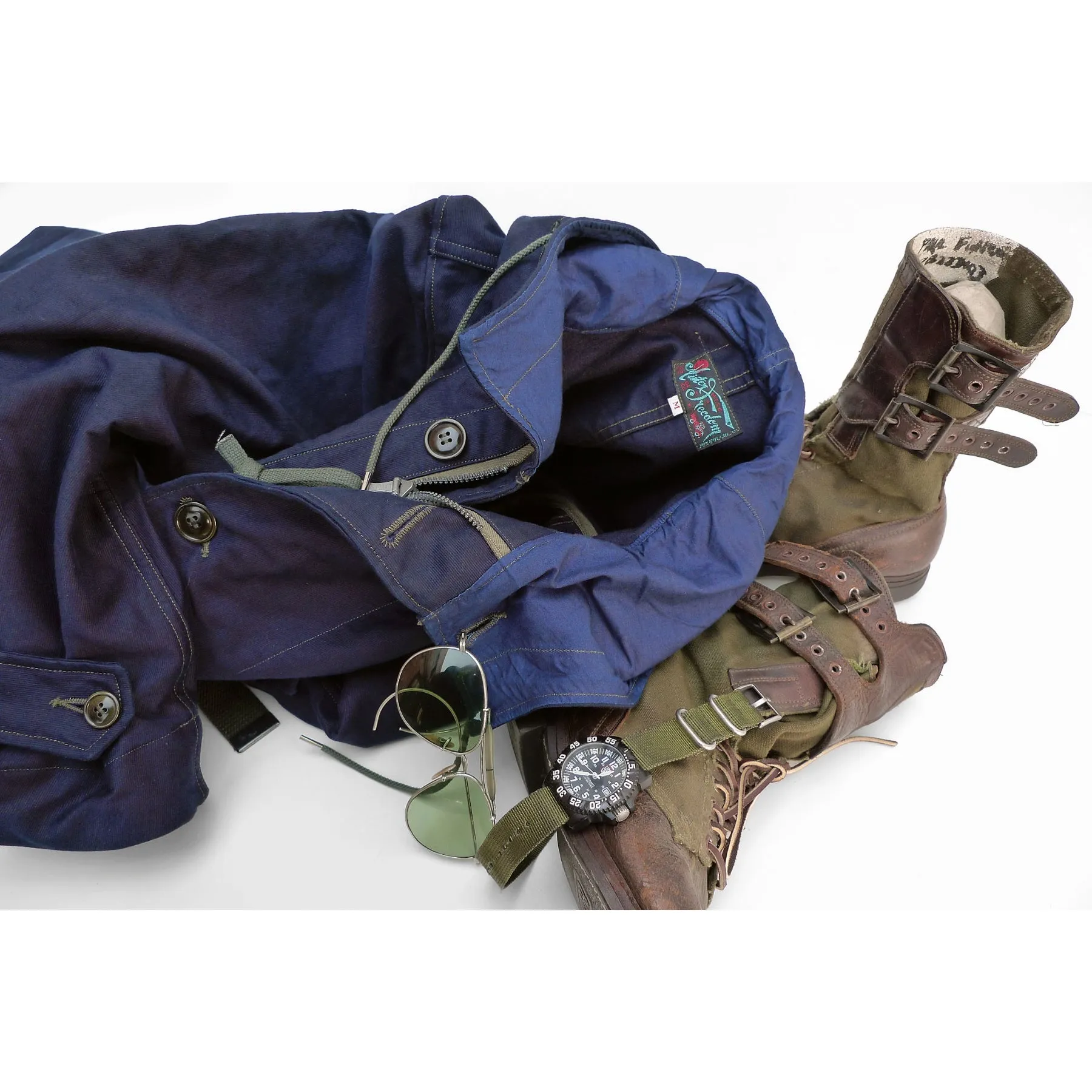 M-17 Parka - Indigo-dyed Jungle Cloth Sport Inspired Style WaterRepellent Finish