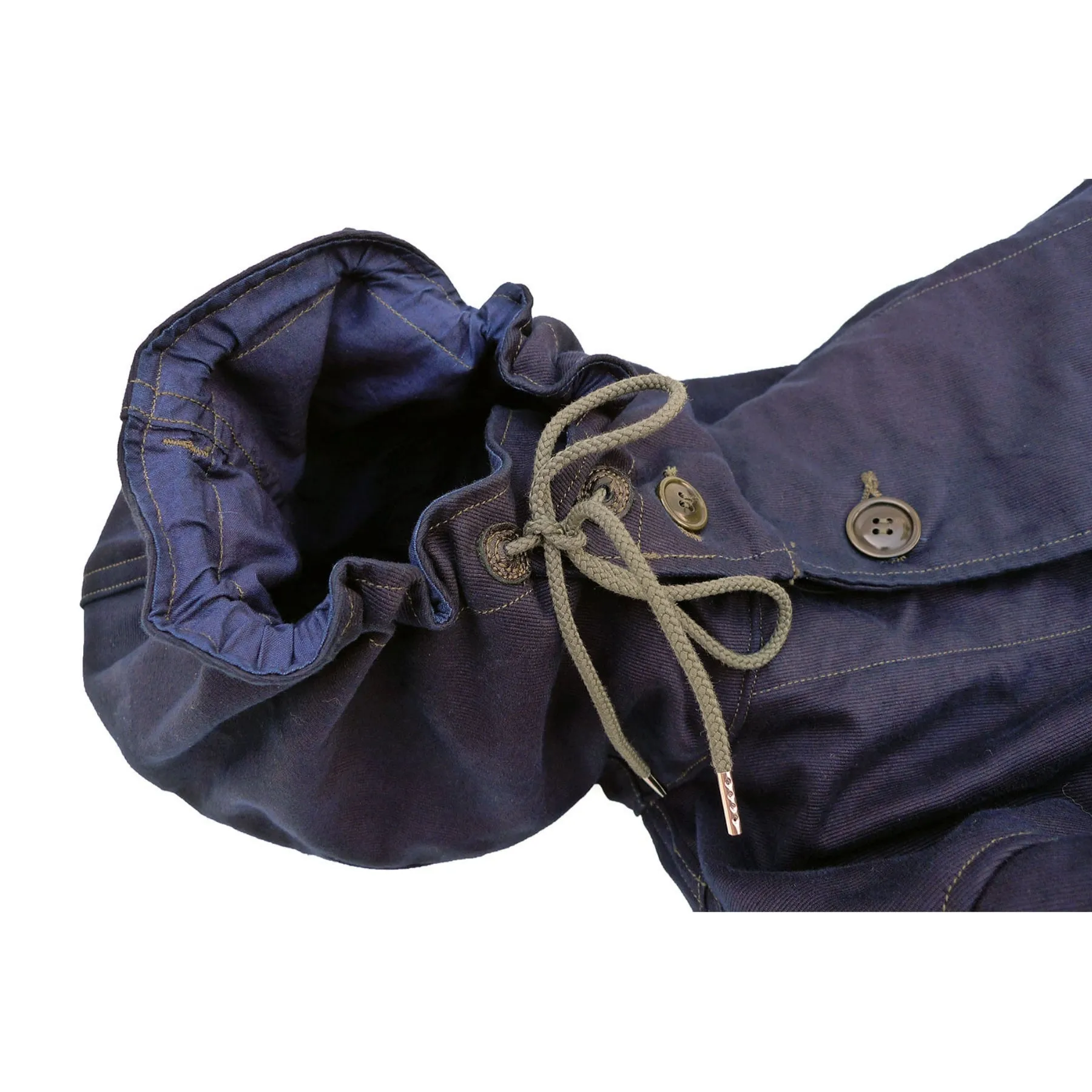 Non Restrictive Movement Cut M-17 Parka - Indigo-dyed Jungle Cloth