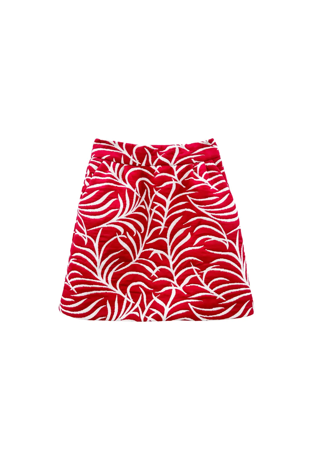 Quick Fit CompressionFitFabric Maggie Mini Skirt - Garnet