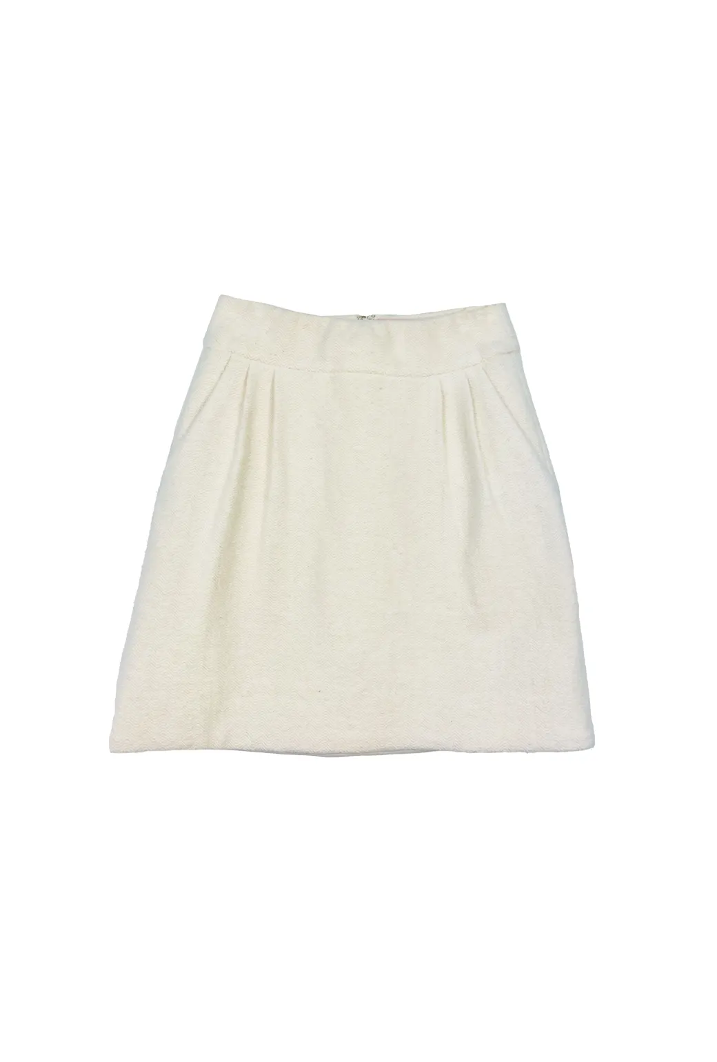 Minimal Vibe AntiStaticLining Maggie Mini Skirt - Oatmeal Wave