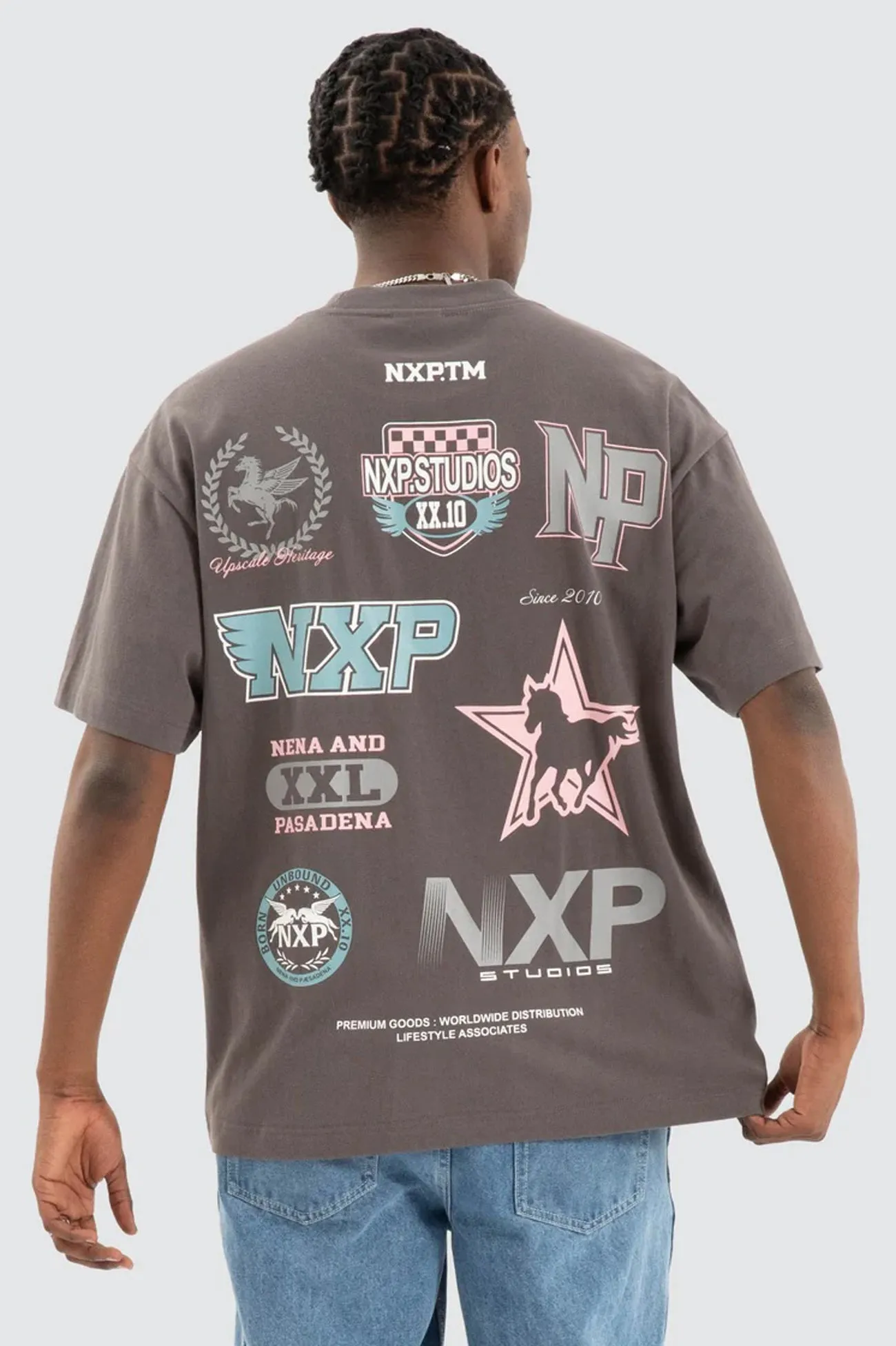 Hypoallergenic Lining BrushedInnerSurface Main Raptor Tee Asphalt