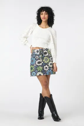 Non Clip Marigold Mini Skirt
