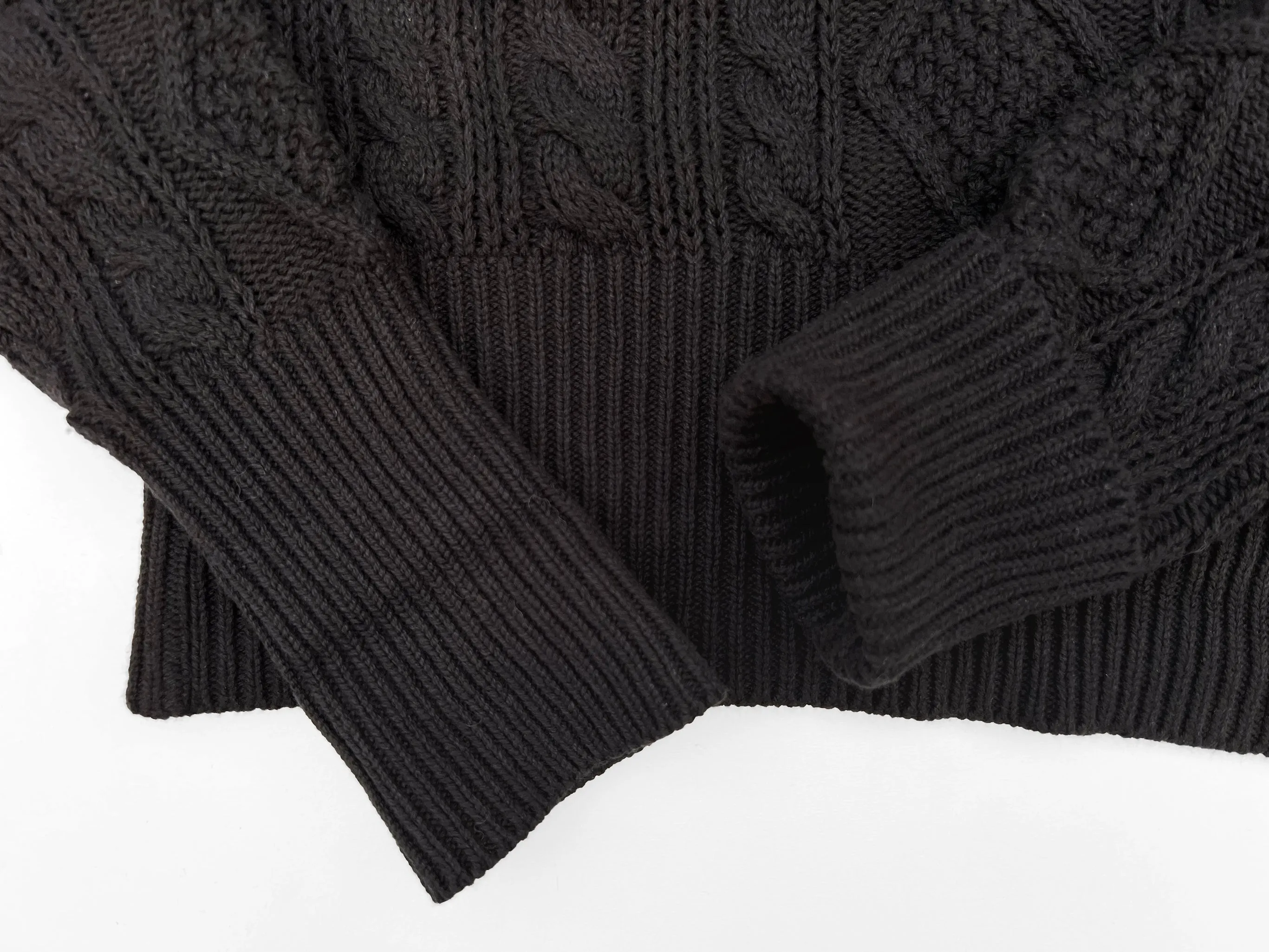 Mariner Sweater Roll-Neck - Black Fade Resistant Dye Perfect Knit