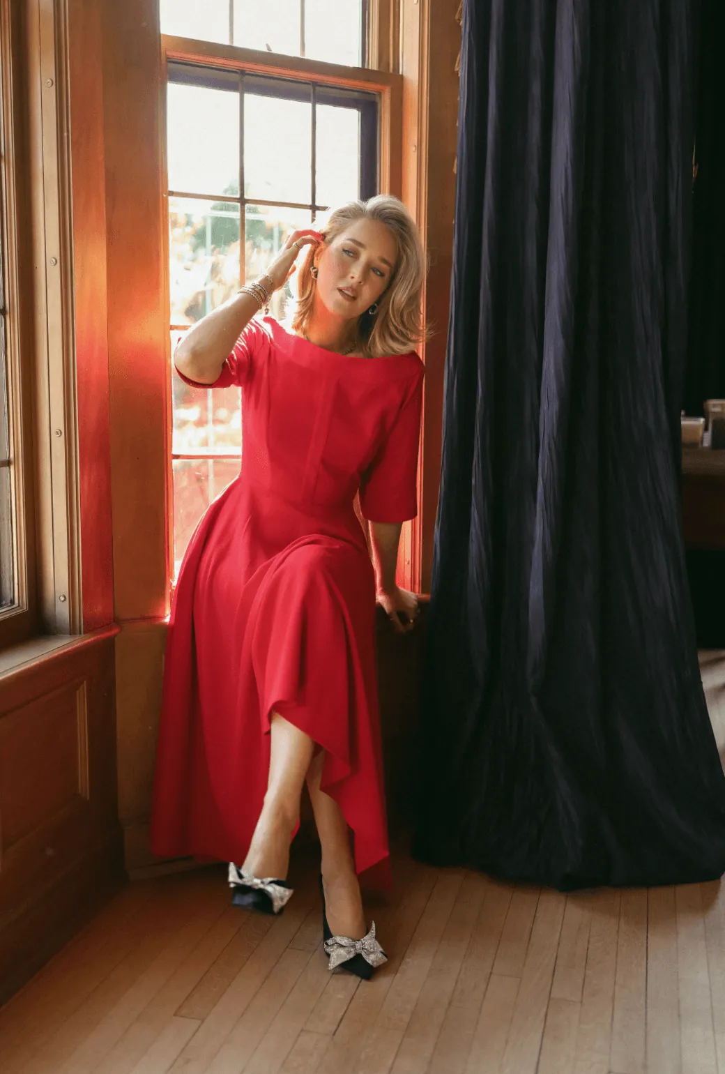 Mary Dress - Red Pebble Fashionable Design