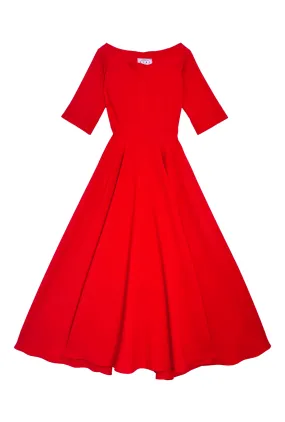 Balanced Tones Mary Dress - Red Pebble
