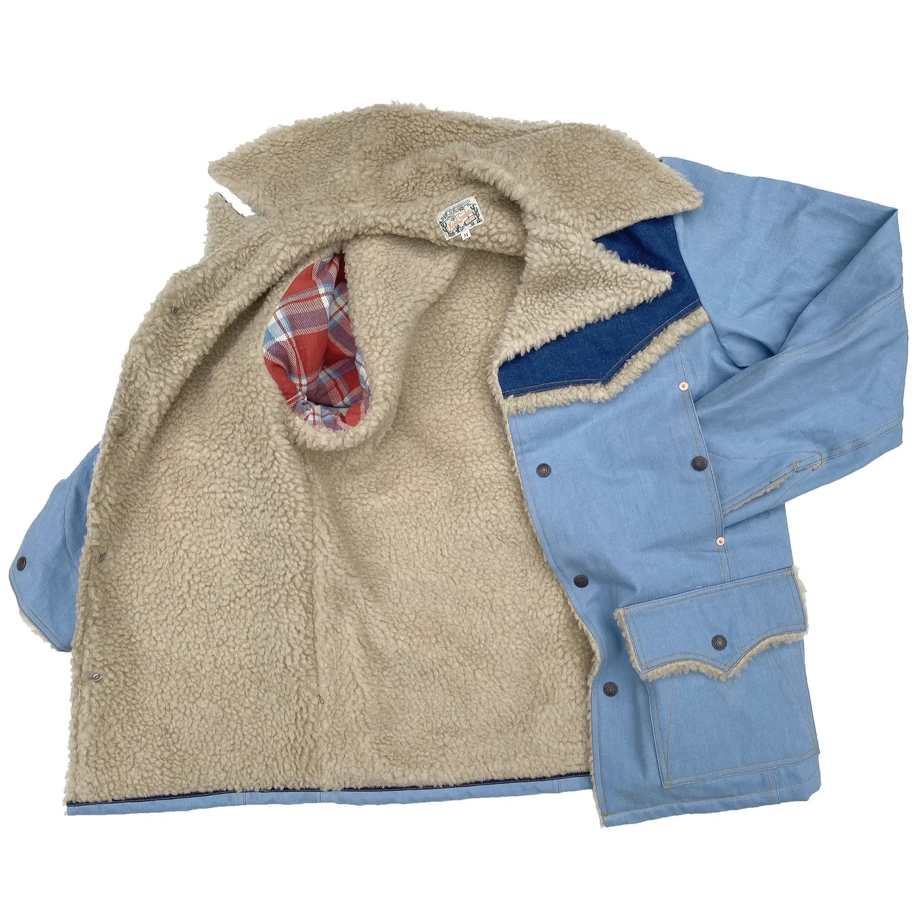 Short Length Stain Resistant Maverick - Malibu x Ice-Blu Denim