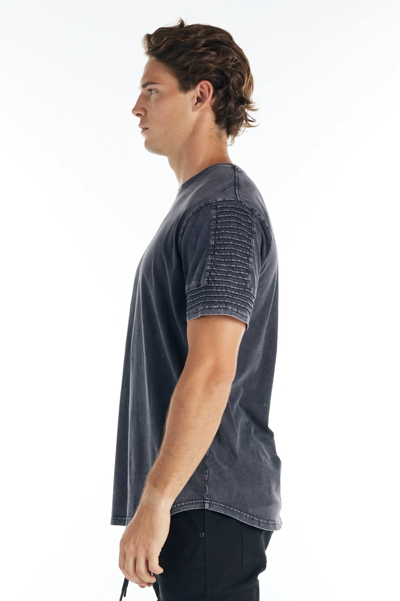 Soft Knit Airflow Ventilation Zones Maverick Tee Vintage Black