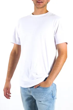 Four Way Stretch Fabric ConvertibleStyle Maverick Tee White