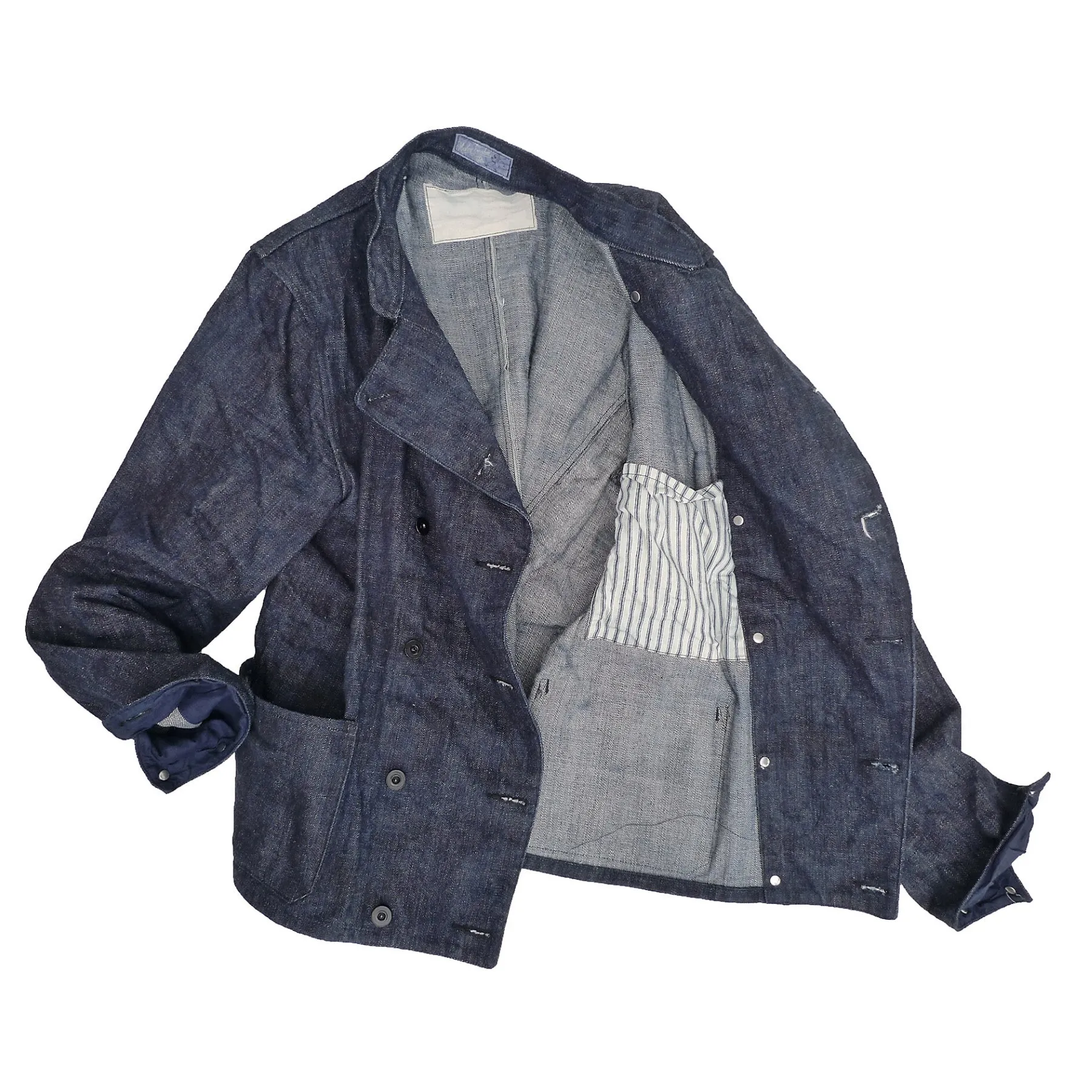 Anti Static Weave Adjustable Hood Feature M??cano Jacket Hawaii Denim - Warehouse