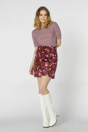 Meadow Cord Skirt Modern Waist Snag Resistant Fabric