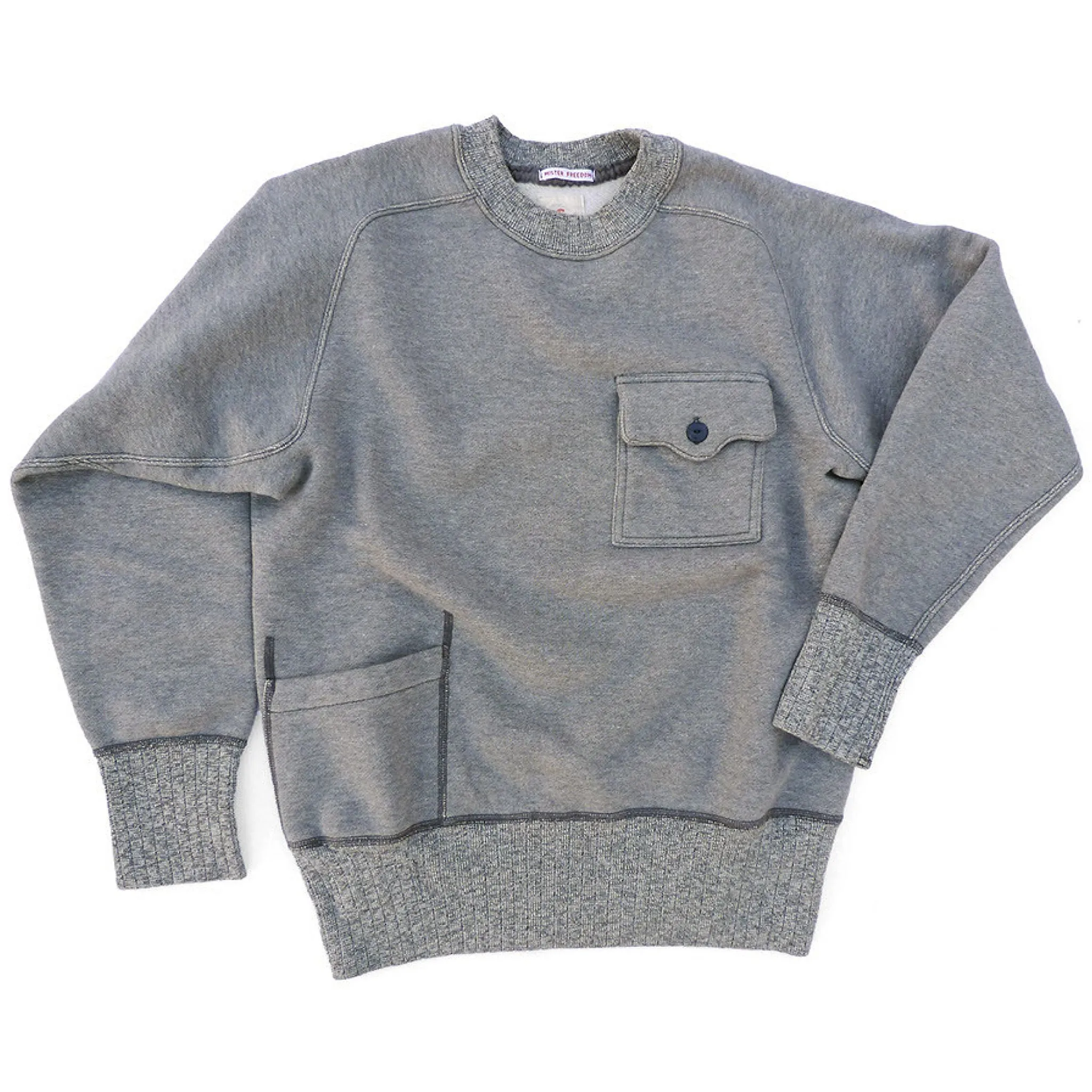 Street Sporty Mechanic Sweatshirt - Grey - Warehouse