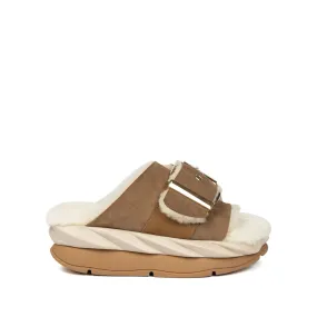 Microfiber Lining System Casual Open Toe Shoes MELLOW LAZE TAN