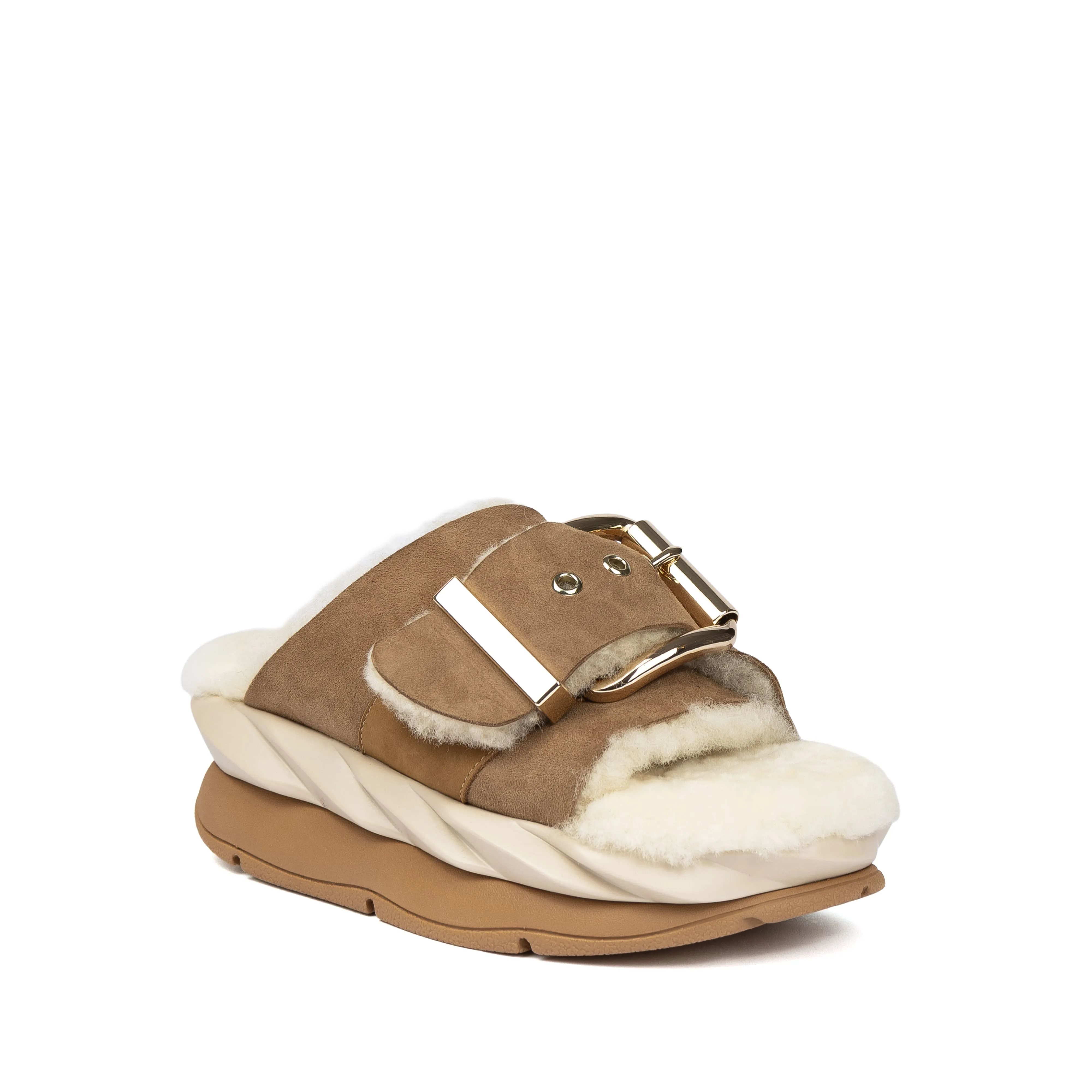 MELLOW LAZE TAN Wraparound Strap Toe Free