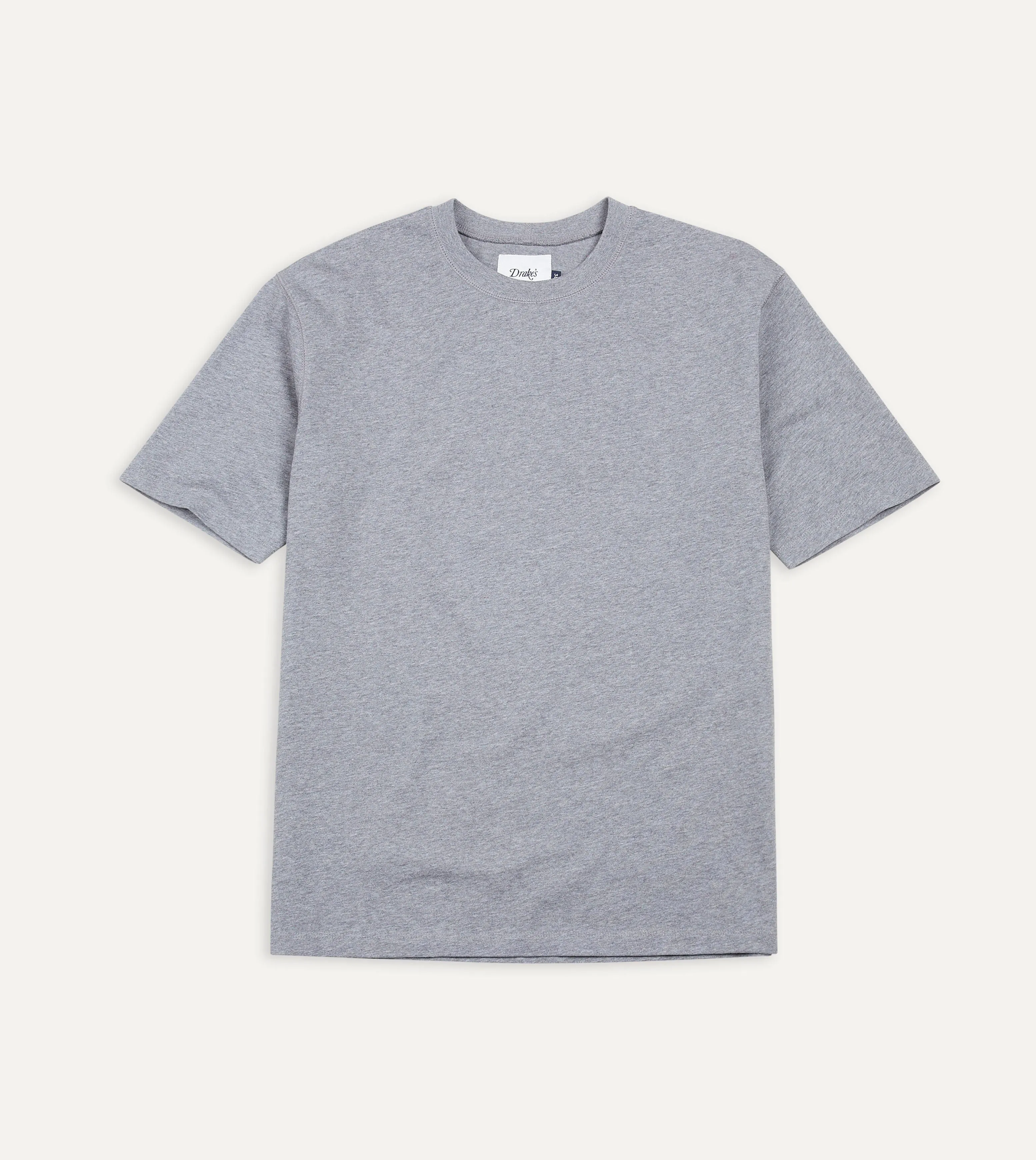 Grey Cotton Crew Neck Hiking T-Shirt Breathable Waist