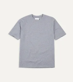 Grey Cotton Crew Neck Hiking T-Shirt Breathable Waist