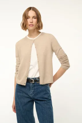 MIDNIGHT CASHMERE CARDIGAN | STONE Warm Vibe Lightweight Weave