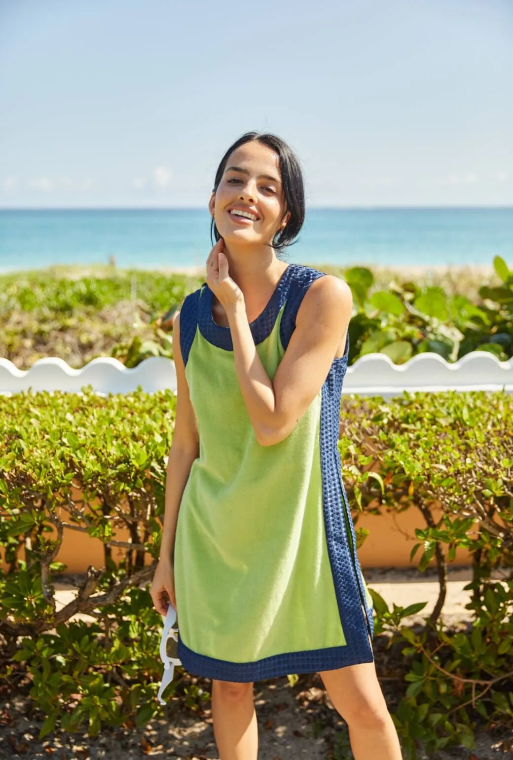 Mini Bermuda Set - Green & Navy Comfort Layer Wear