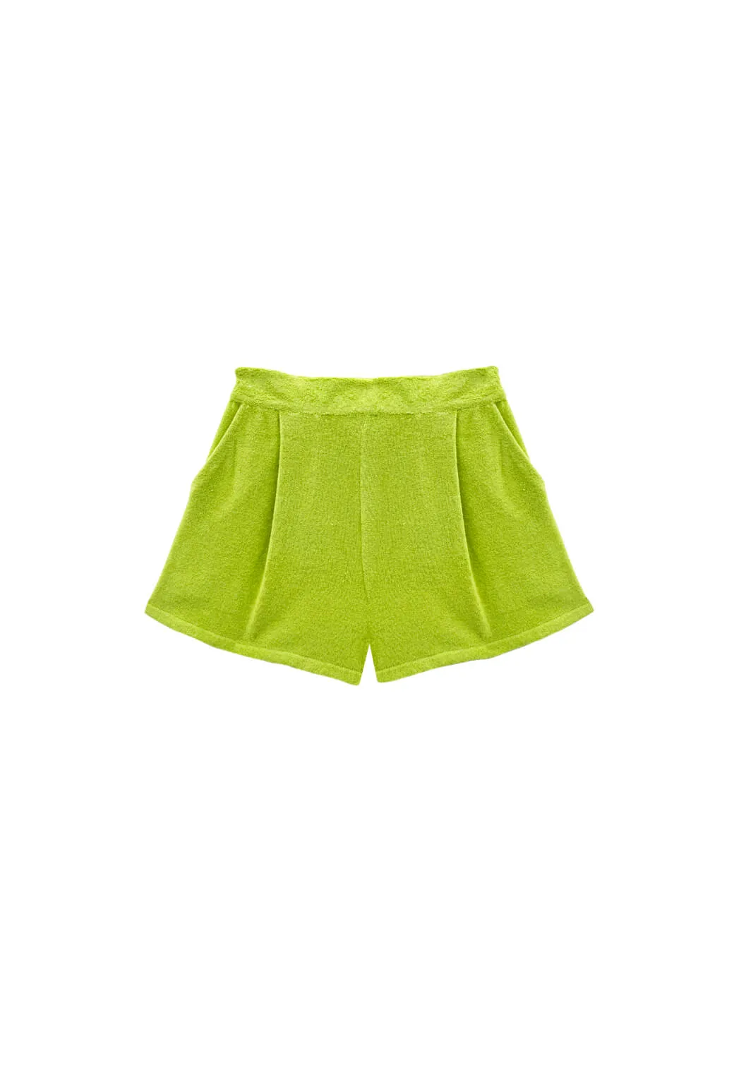 stain resistant coating Versatile Waist Mini Bermuda Set - Green & Navy