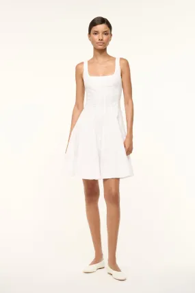 MINI WELLS DRESS | WHITE Flattering Waist