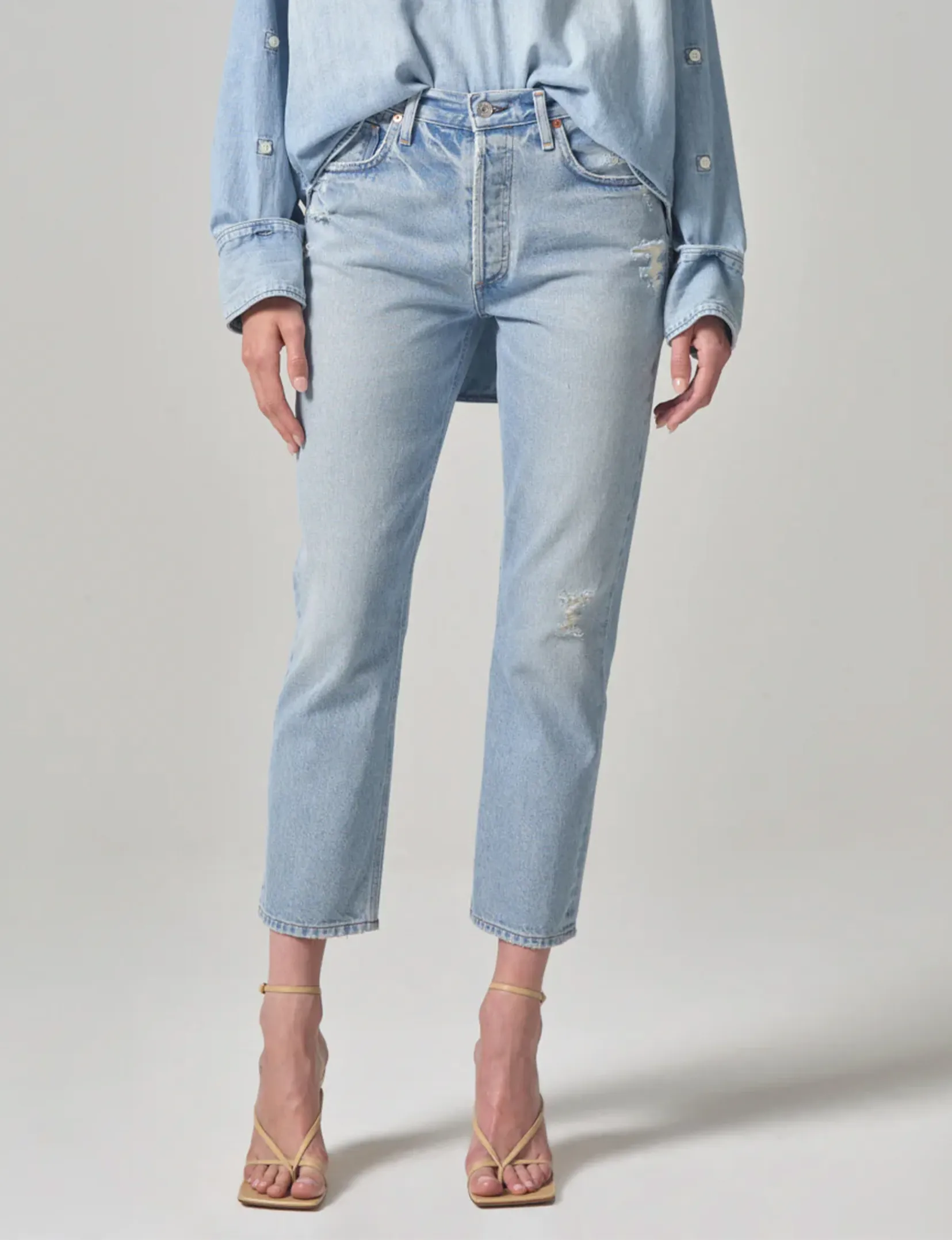 Charlotte High Rise Straight, Savahn Abrasion Resistant Denim