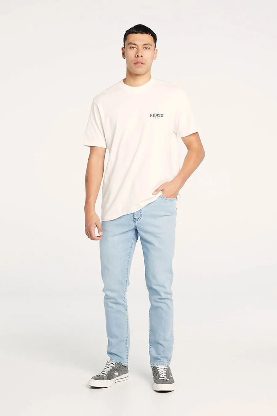 Hidden pockets Flattering Look R3 Slim Straight Jean Timeless Blue