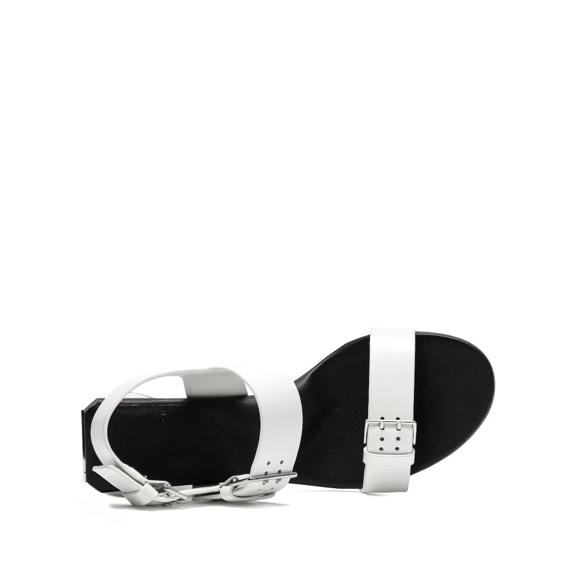 Mesh Upper Ankle Strap Heels MIRROR SENARY WHITE