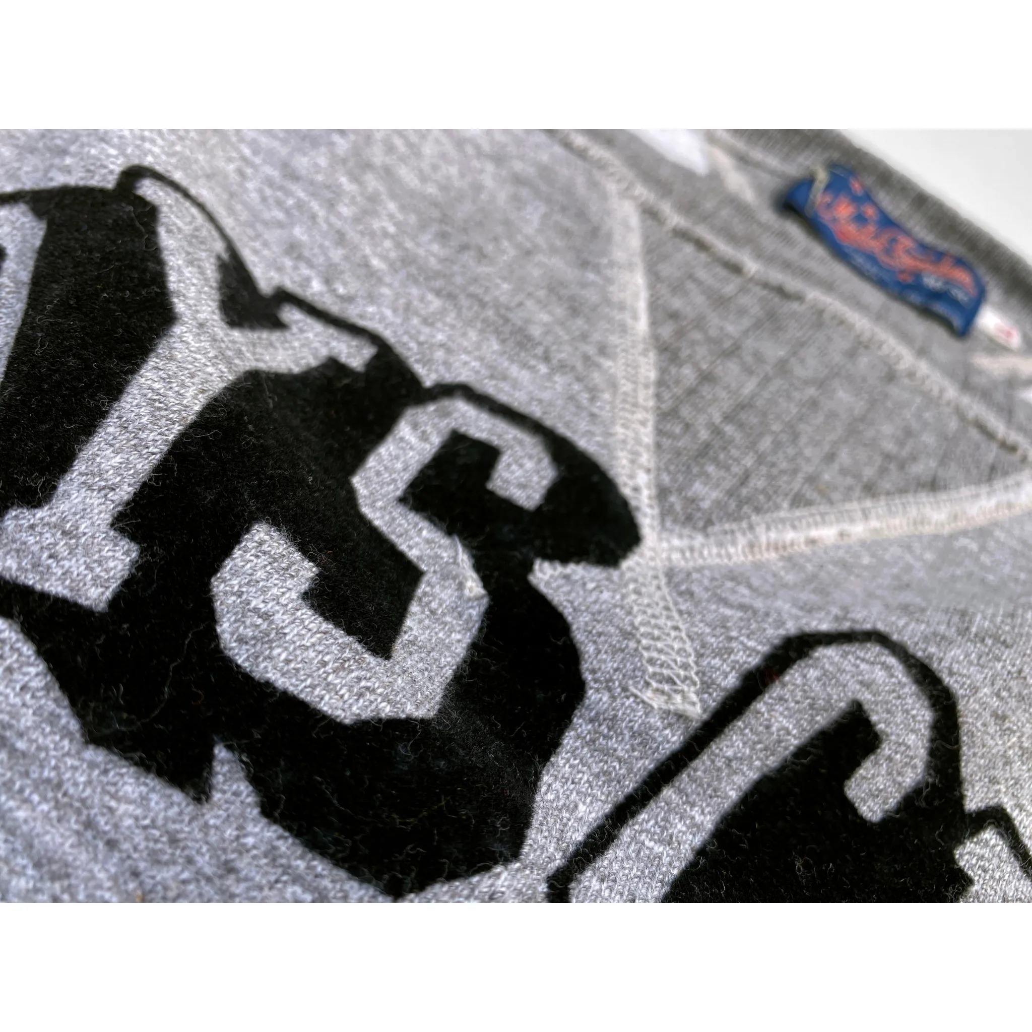 Layered Style The Medalist Sweatshirt - Heather Grey "Boys Club" Flock Print