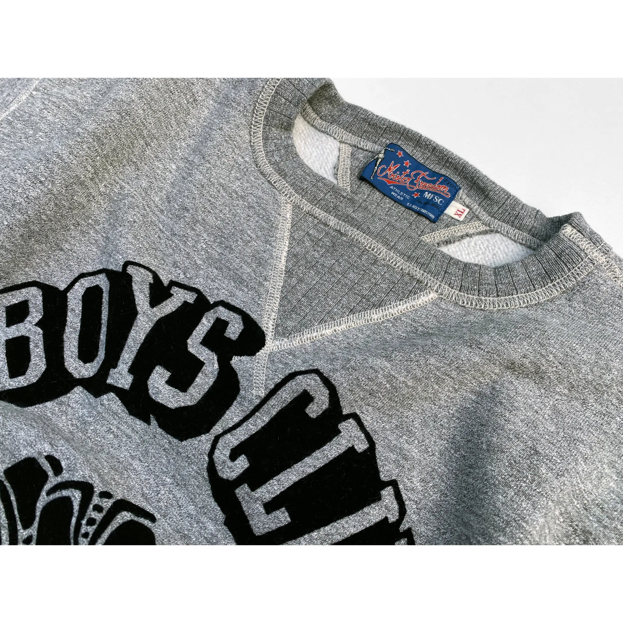 The Medalist Sweatshirt - Heather Grey "Boys Club" Flock Print product surfing suitability