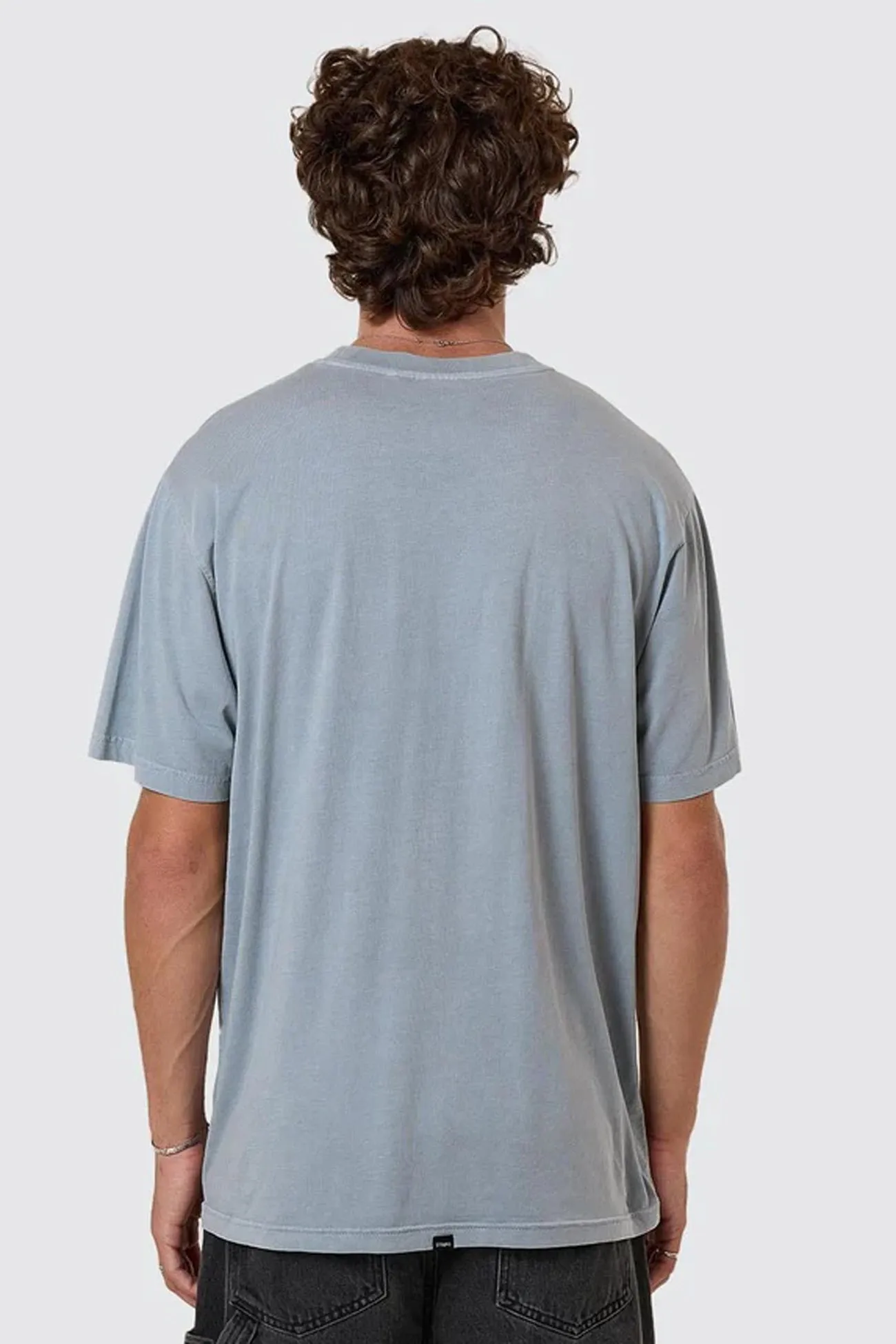Raglan Sleeve WideNeckline Minimal Thrills Merch Fit Tee Smog