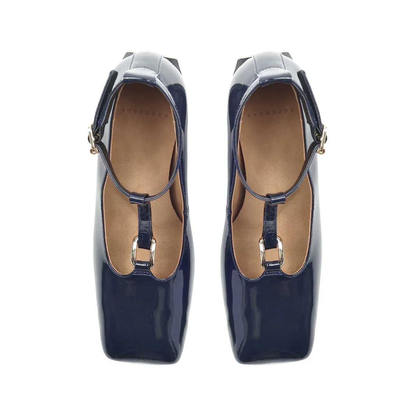 MIRROR THEA INDIGO Tapered Heel Comfortable Heeled Sandals