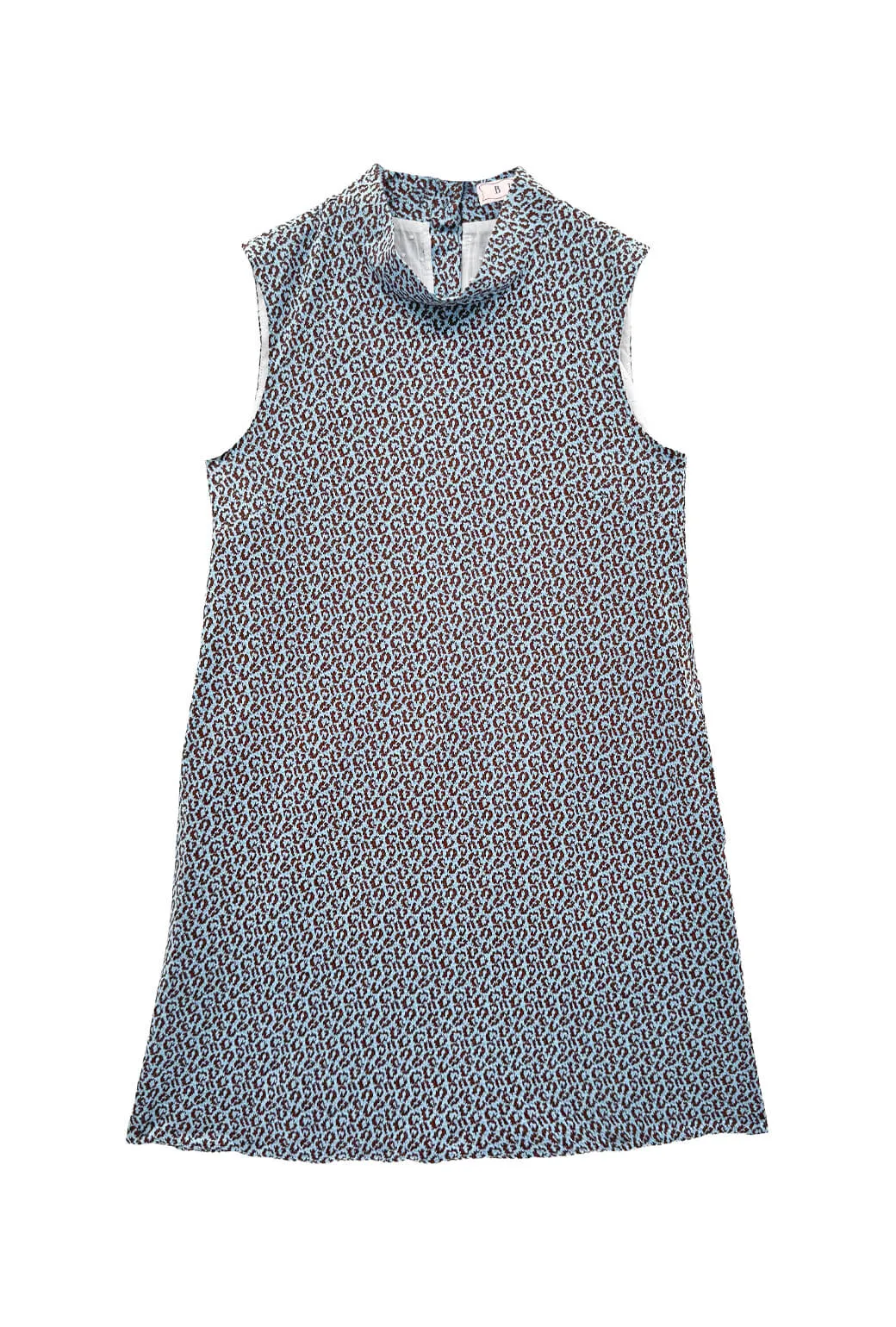 Easy Texture Mod Dress - Blue & Brown Cheetah Knit