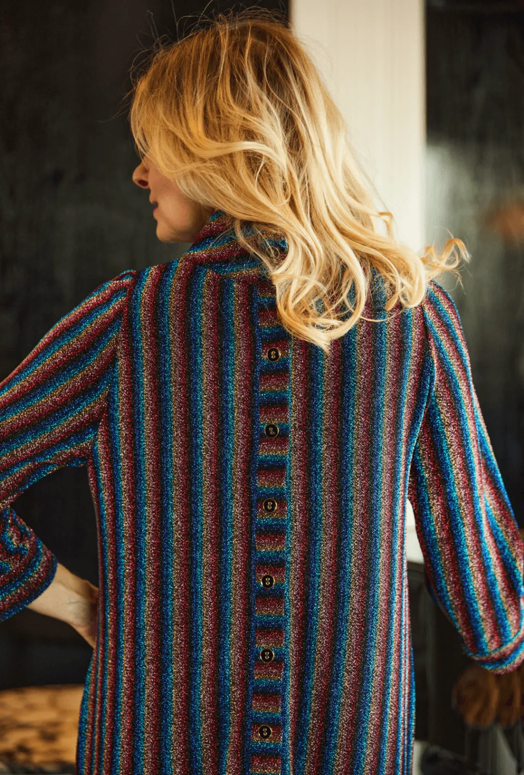 Mod Kaftan - Rainbow Shimmer Modern Texture Chic Wear