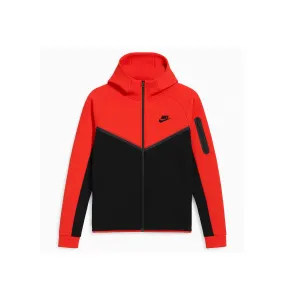 Ventilation Ports Design Moisture Wicking Insole Nike Tech Fleece Full-zip Hoodie Jacket 'Red'