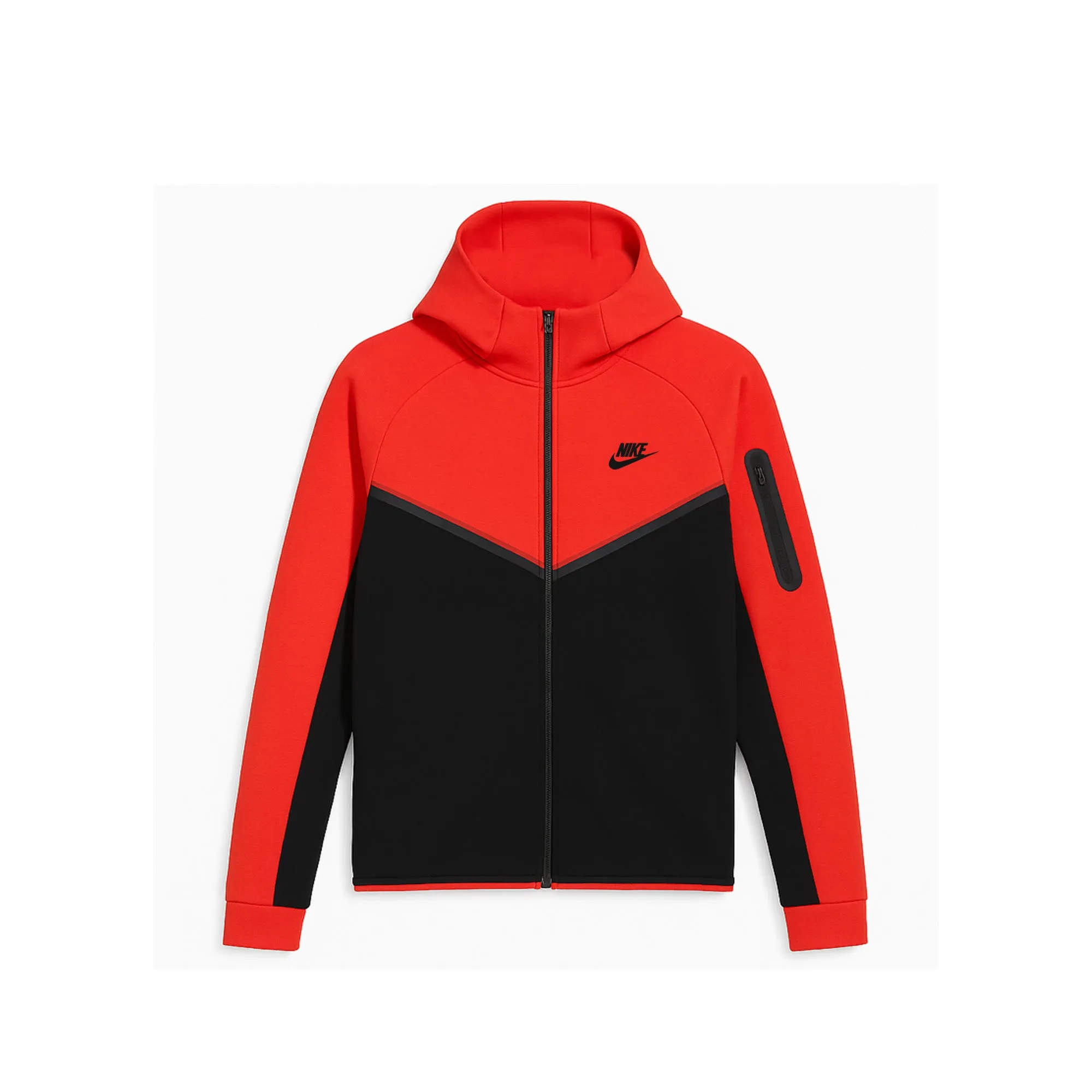 Nike Tech Fleece Full-zip Hoodie Jacket 'Red' Adaptive Lacing System