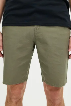 Active Performance Minimal Waistband Modown Canvas 5 Pocket Short Army Green Combo