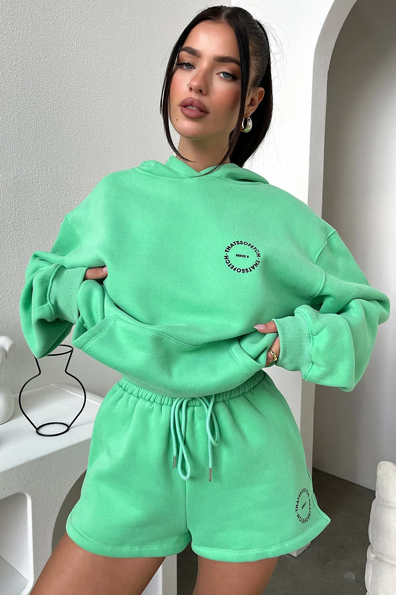 Athletic Cut Low-waisted Series 8 Shorts - Green