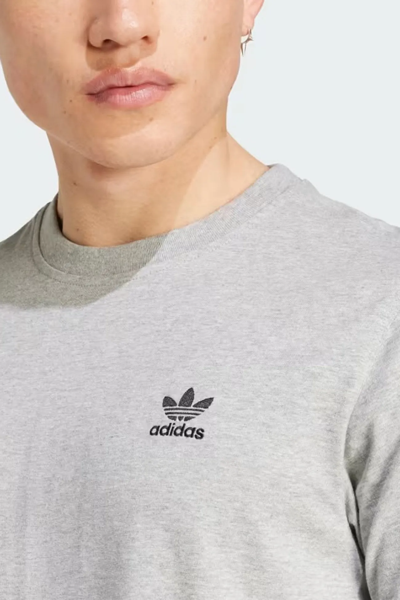 Essential Tee Grey Relaxed Blouse