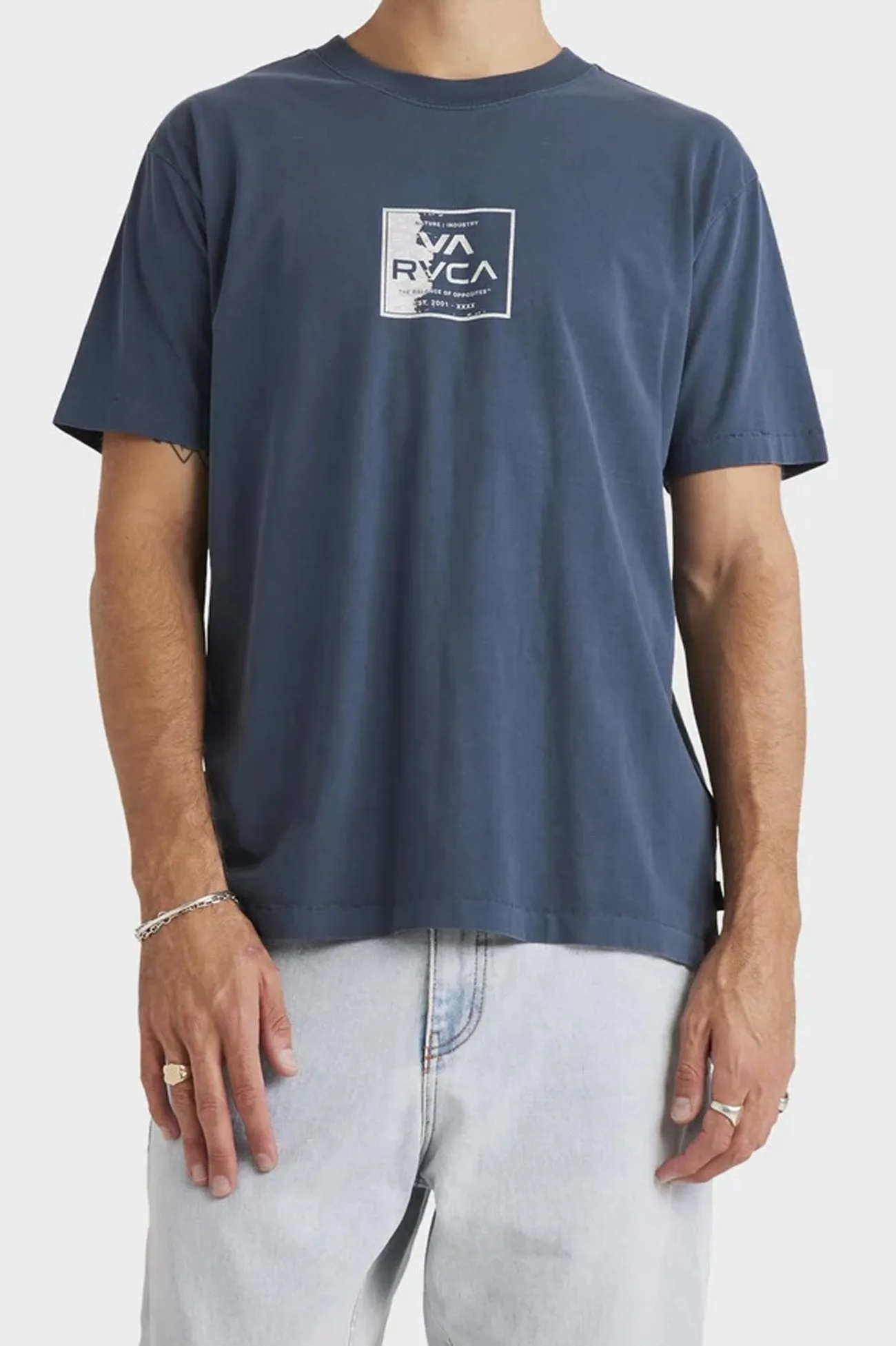 VA Torn Short Sleeve Tee Petrol Blue SublimatedPrint