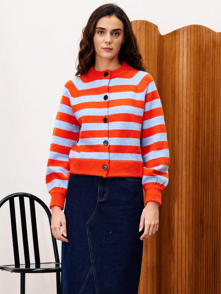 MORAND CARDIGAN - ROUGE Friction Resistant Edges