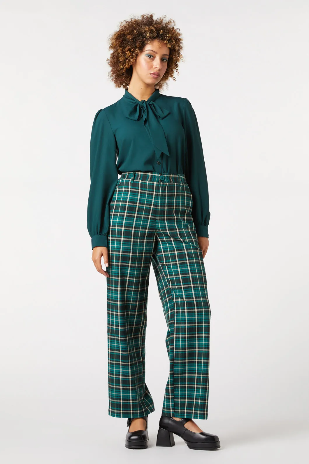 Essential Waist Amber Check Pant