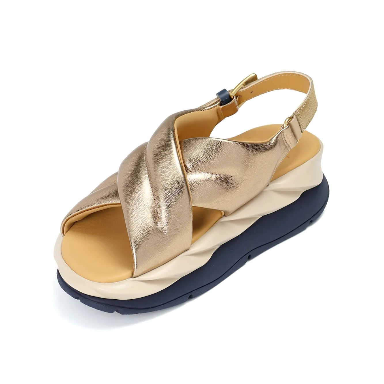 Sandal Customization Orthopedic Support MELLOW MOA BRASS