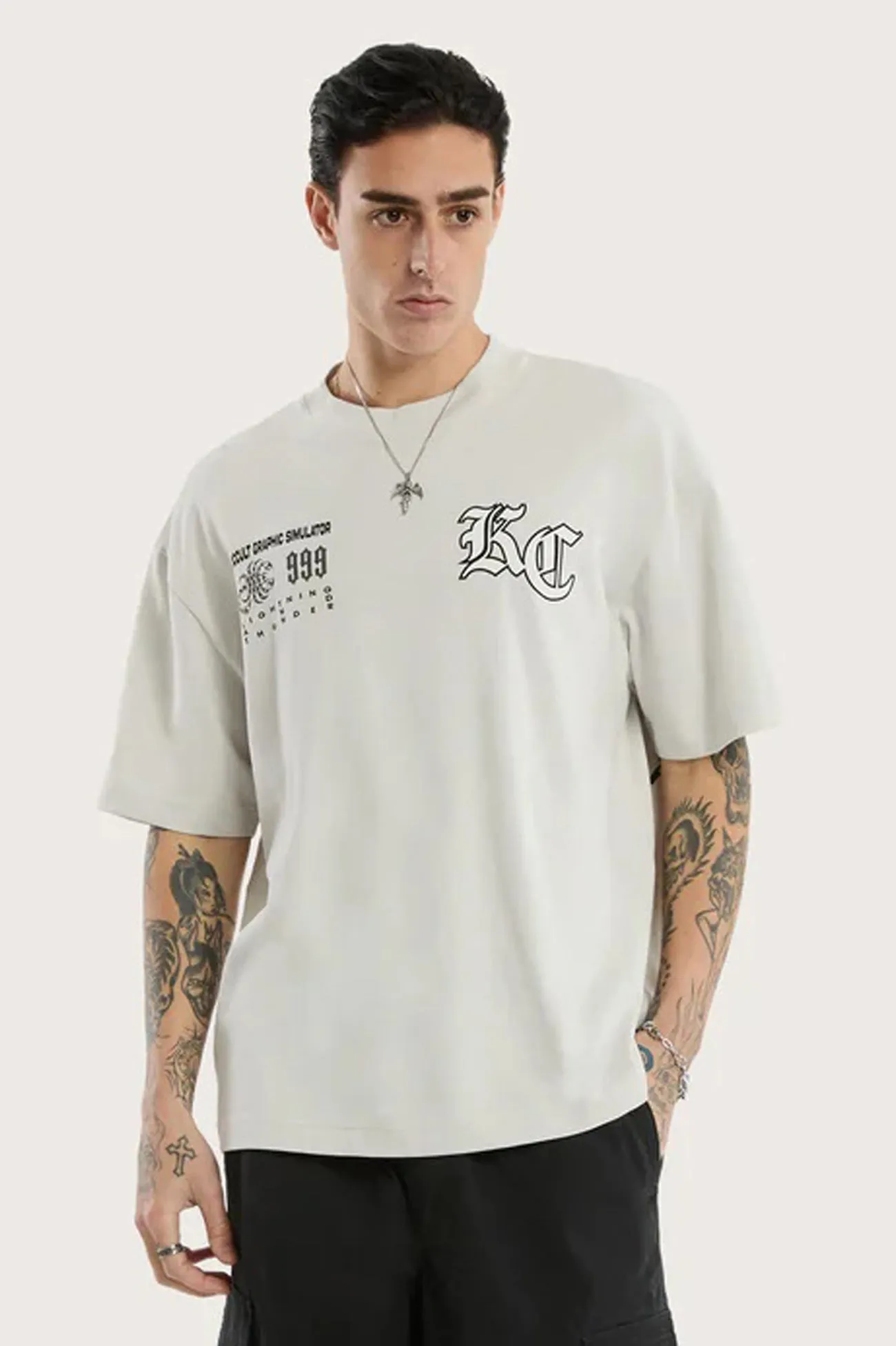 Movement Street Tee Glacier Grey Layered Hem Reinforcement Ventilated Panel Design