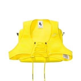 Off-White x Nike Women's NRG X Cross Bib 'Optic Yellow' (2019) Impact Zones