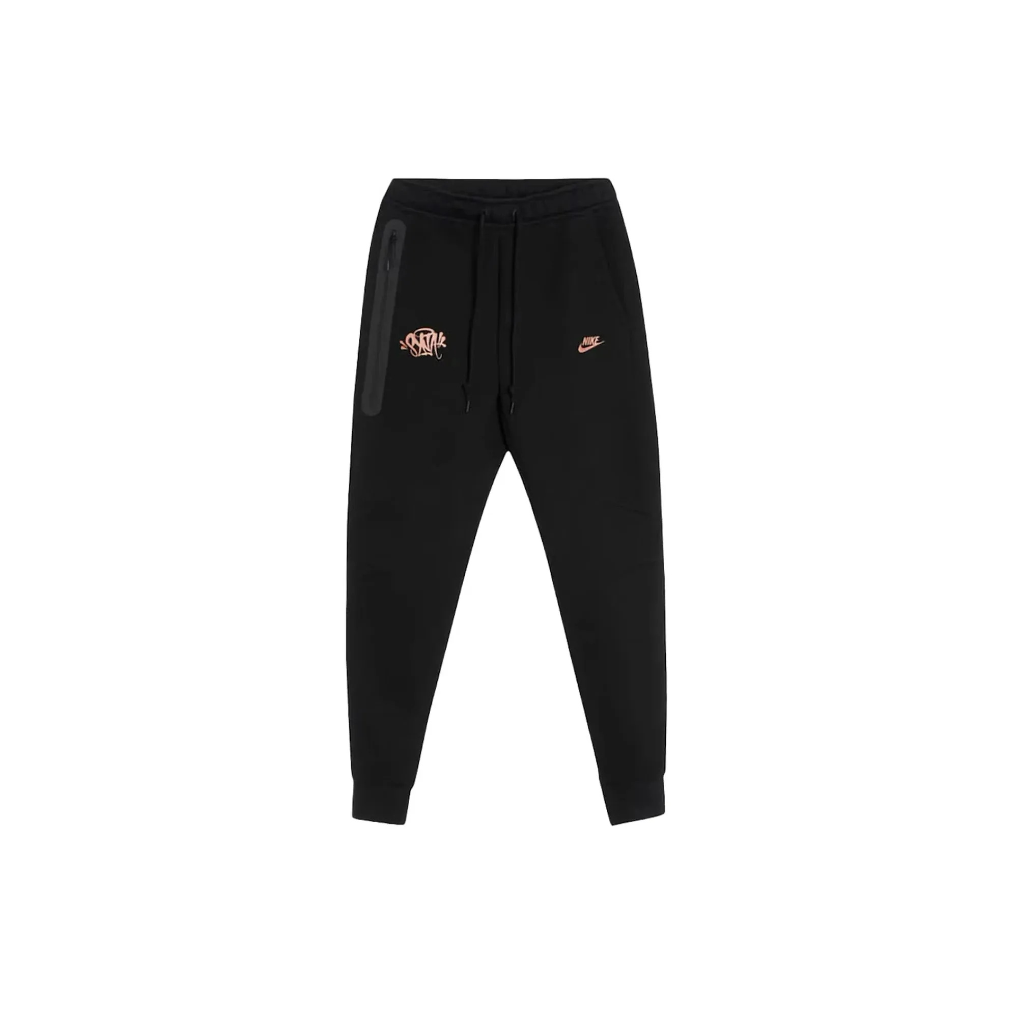 Nike Sportswear x Central Cee Tech Fleece Hoodie & Joggers Set 'Black / Metallic Red Bronze' (2024) High Top Look