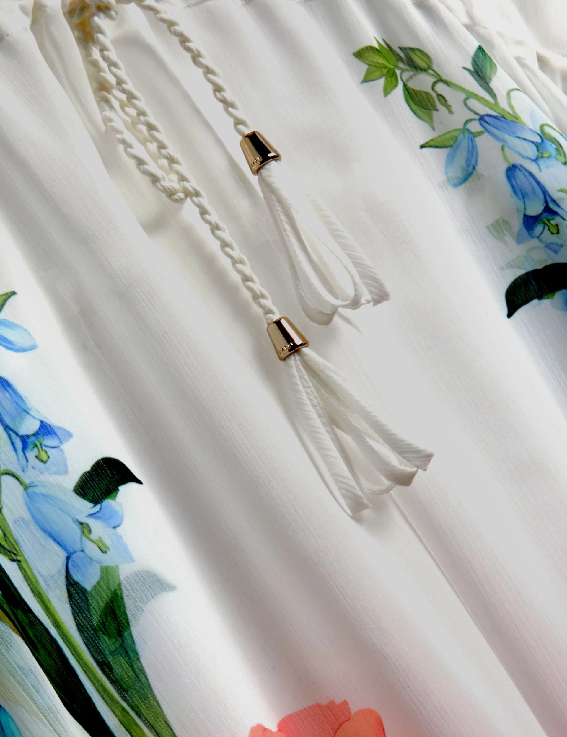 LUUSAA | WHITE Adjustable drawstring leisure time