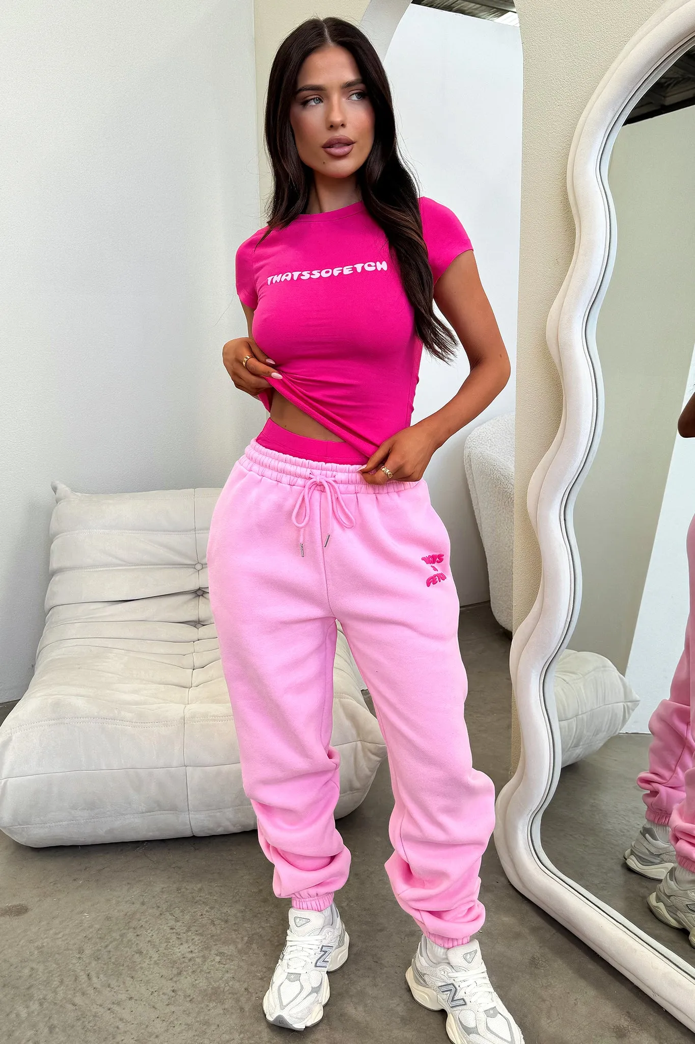 Series 3 Tee - Hot Pink Double Stitched Hem