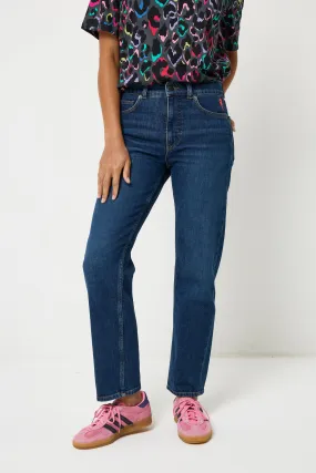 Water Resistant Authentic Indigo Boyfriend Jeans