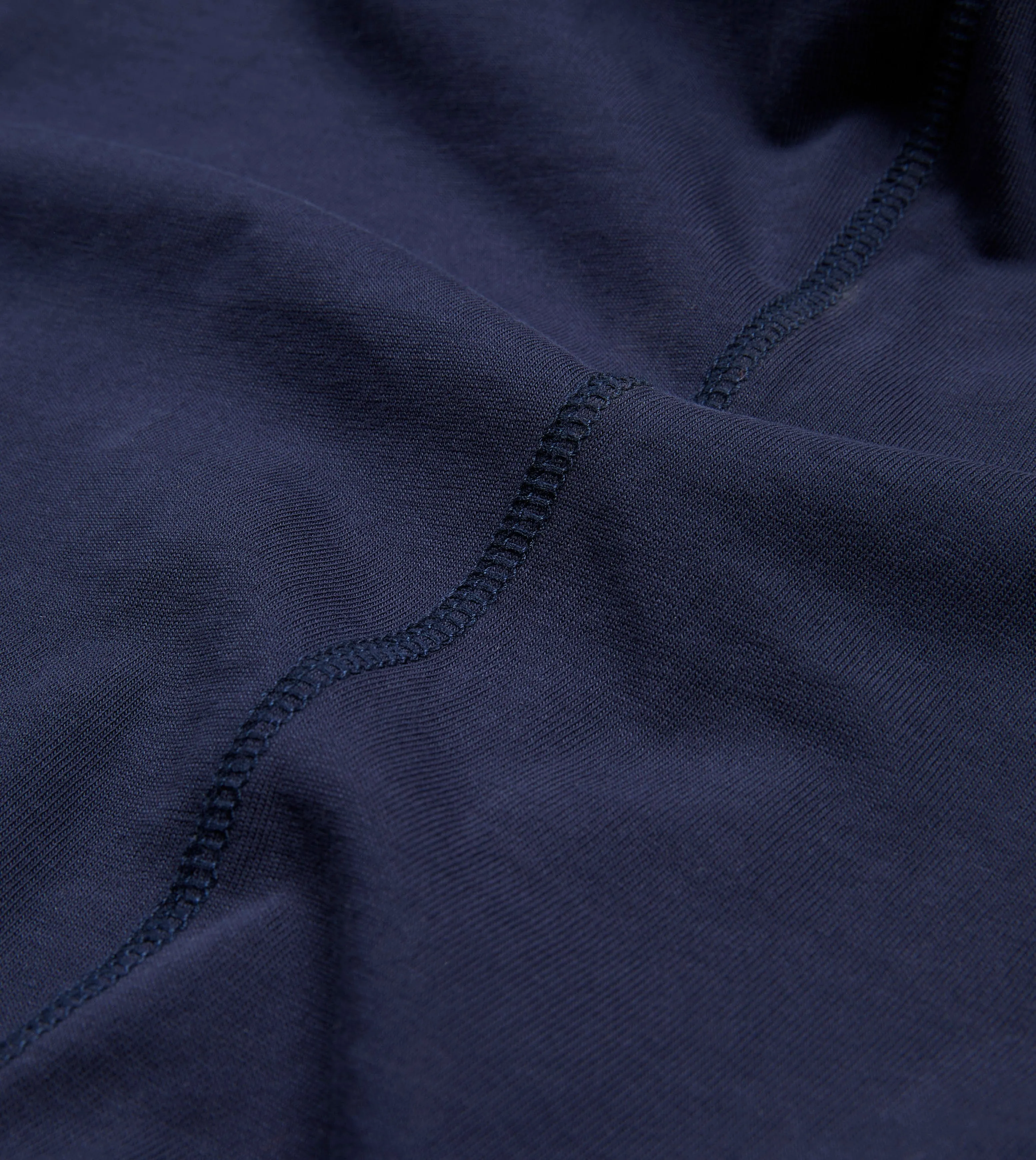 Soft Material Layered Look Wear Navy Cotton Crew Neck Hiking T-Shirt