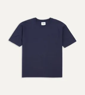 Functional Fit Navy Cotton Crew Neck Hiking T-Shirt