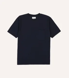 UVProtectionFinish Wrinkle-Free Navy Flam?? Cotton Crew Neck Hiking T-Shirt